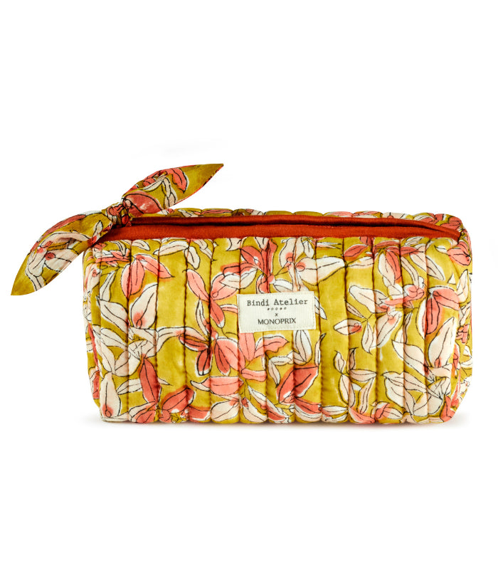Trousse maquillage Bahia Safran - Bindi Atelier x Monoprix