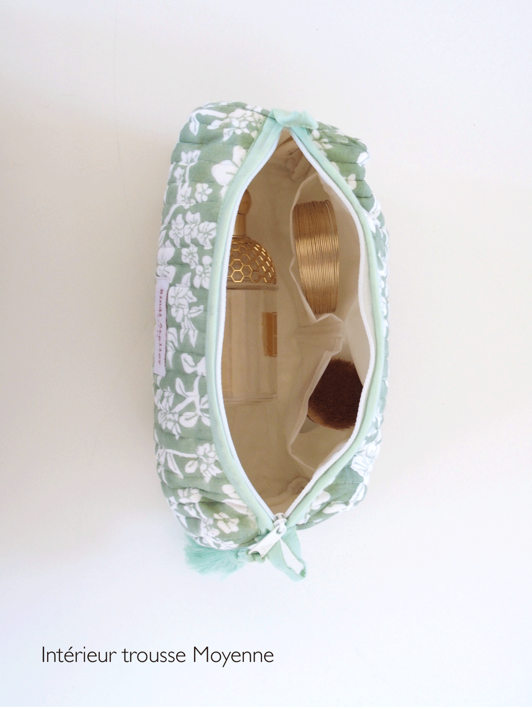 Trousse de toilette Nidhi Pistache