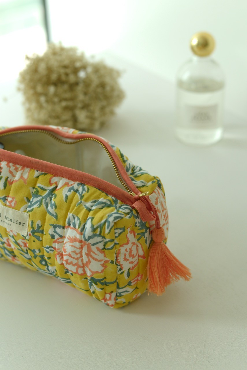 Trousse maquillage - Bouquet Mimosa