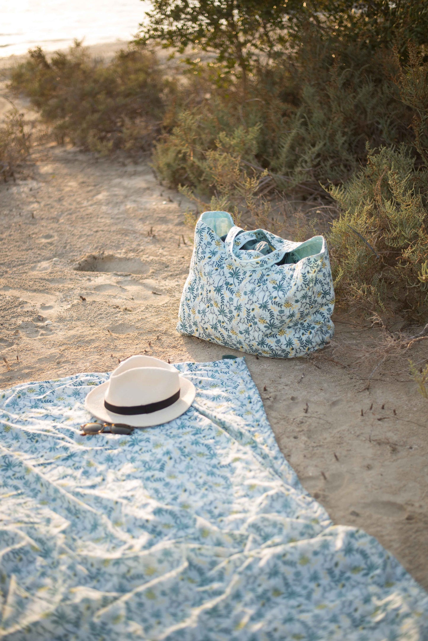 Fouta de plage - Avani Indigo