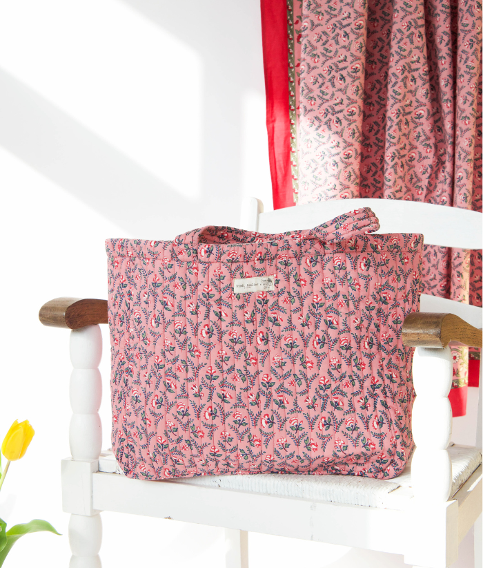 Sac cabas - Flora Framboise