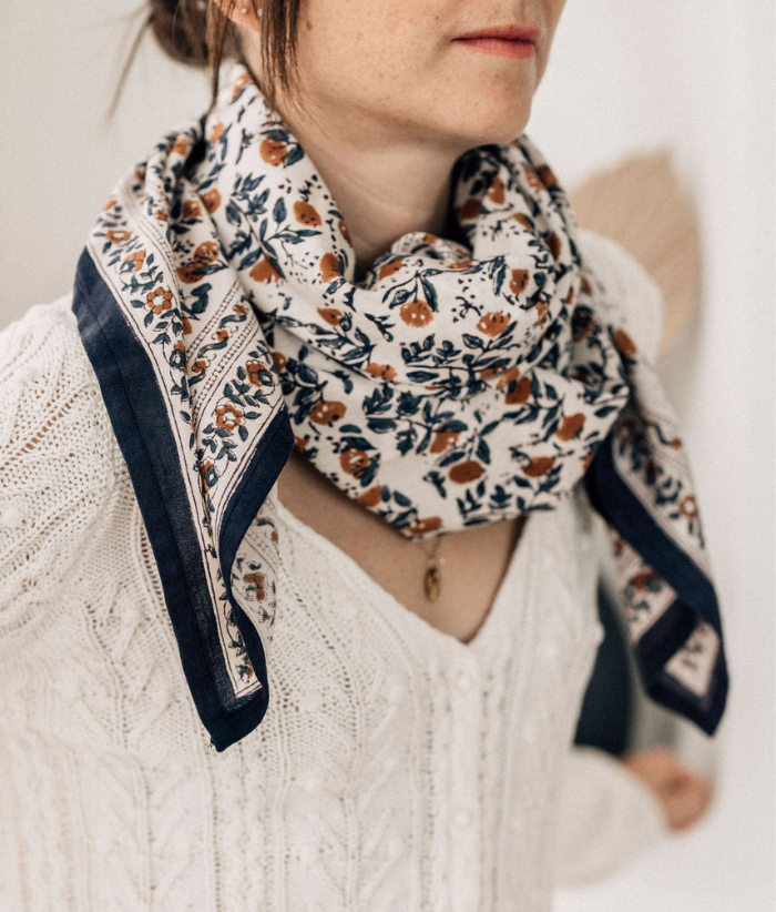 Grand foulard fleuri - Mayli Orage