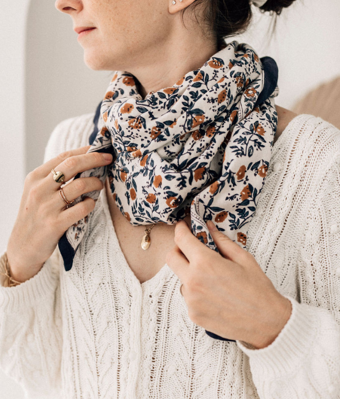 Grand foulard fleuri - Mayli Orage