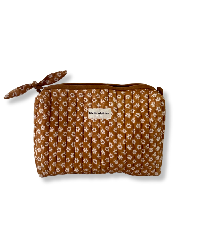 Trousse maquillage - Alma Camel