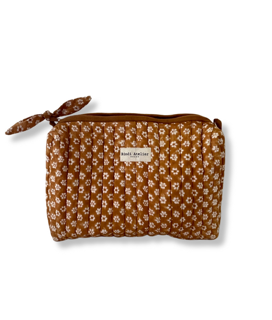 Trousse maquillage - Alma Camel