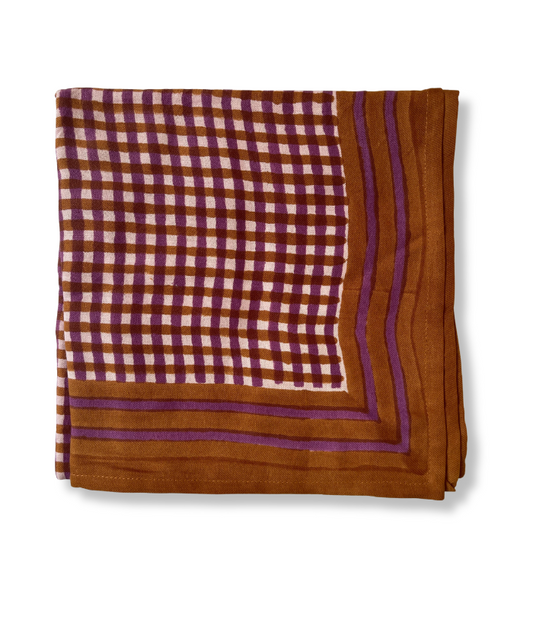Grand foulard vichy - Tara Havane