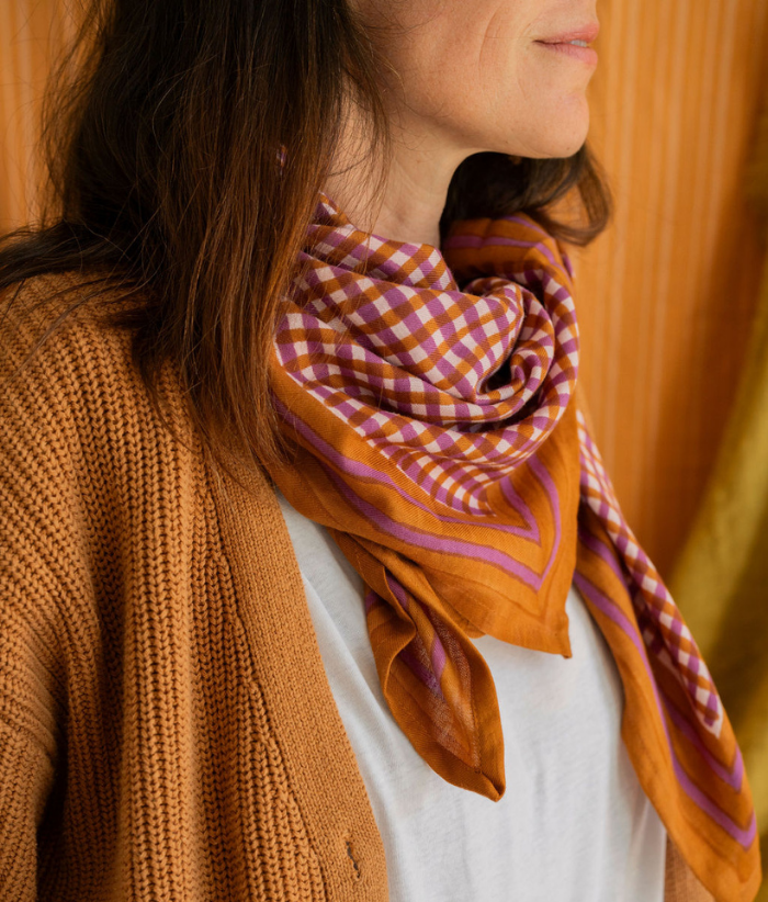 Grand foulard vichy - Tara Havane