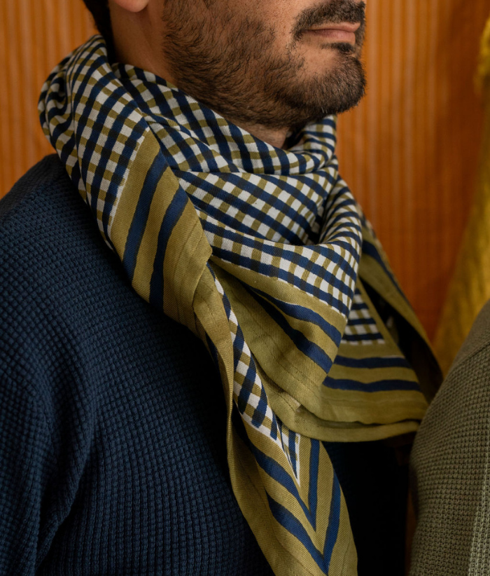 Grand foulard vichy - Tara Verveine