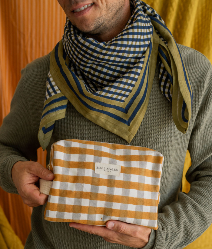 Grand foulard vichy - Tara Verveine