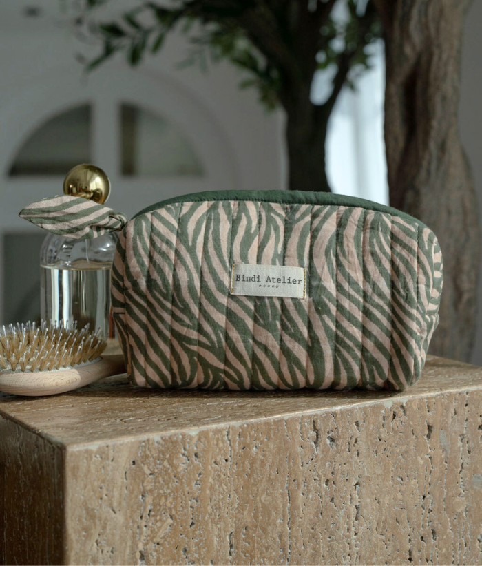 Trousse maquillage - Zebra Khaki