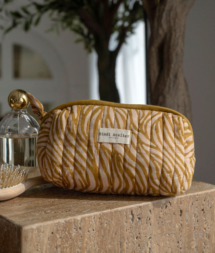 Trousse maquillage - Zebra Havane