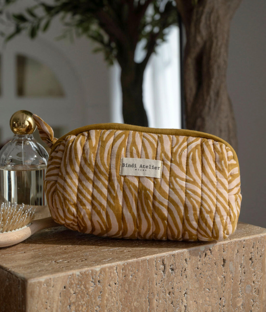 Trousse maquillage - Zebra Havane