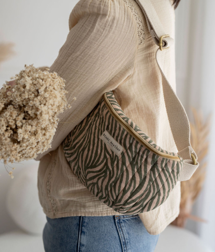 Sac banane - Zebra Khaki