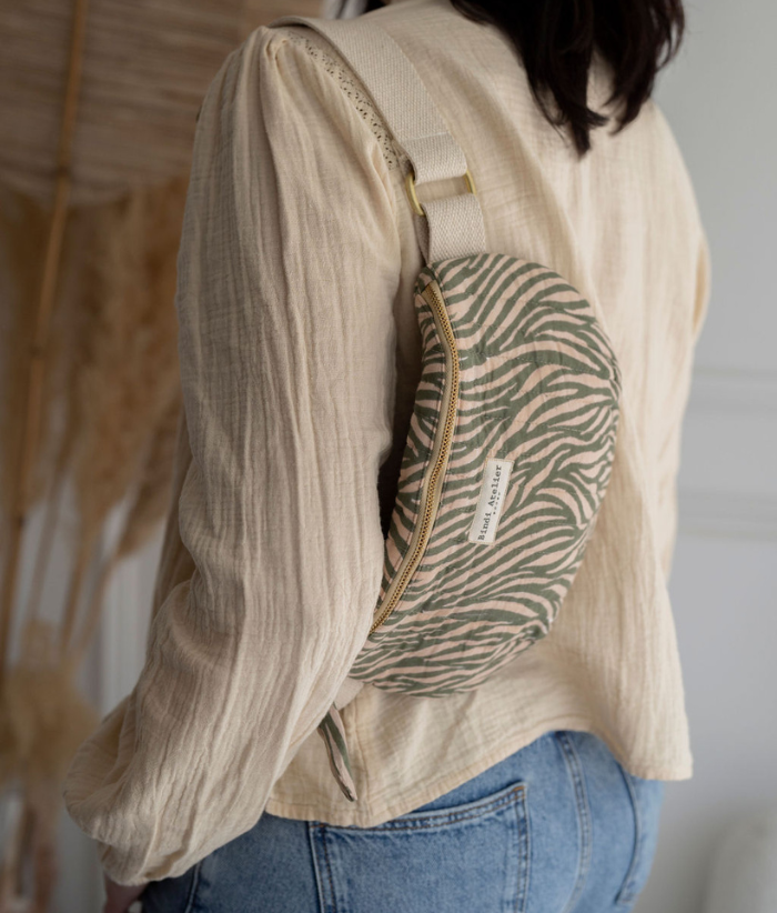 Sac banane - Zebra Khaki