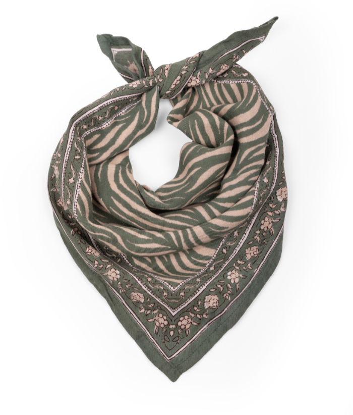 Petit foulard - Zebra Khaki
