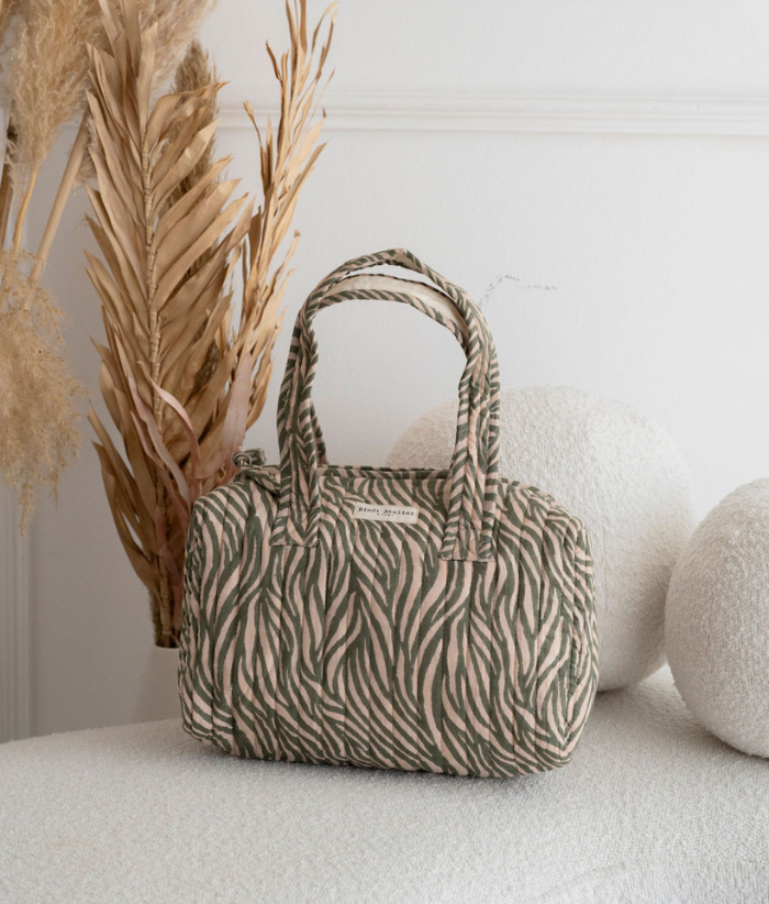 Sac vanity - Zebra Khaki