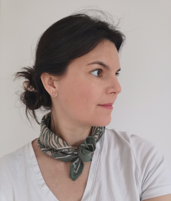 Petit foulard - Zebra Khaki