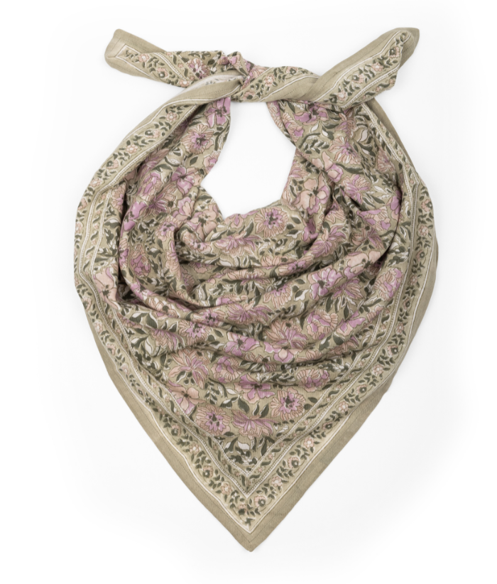 Grand foulard indien - Salvador Sauge