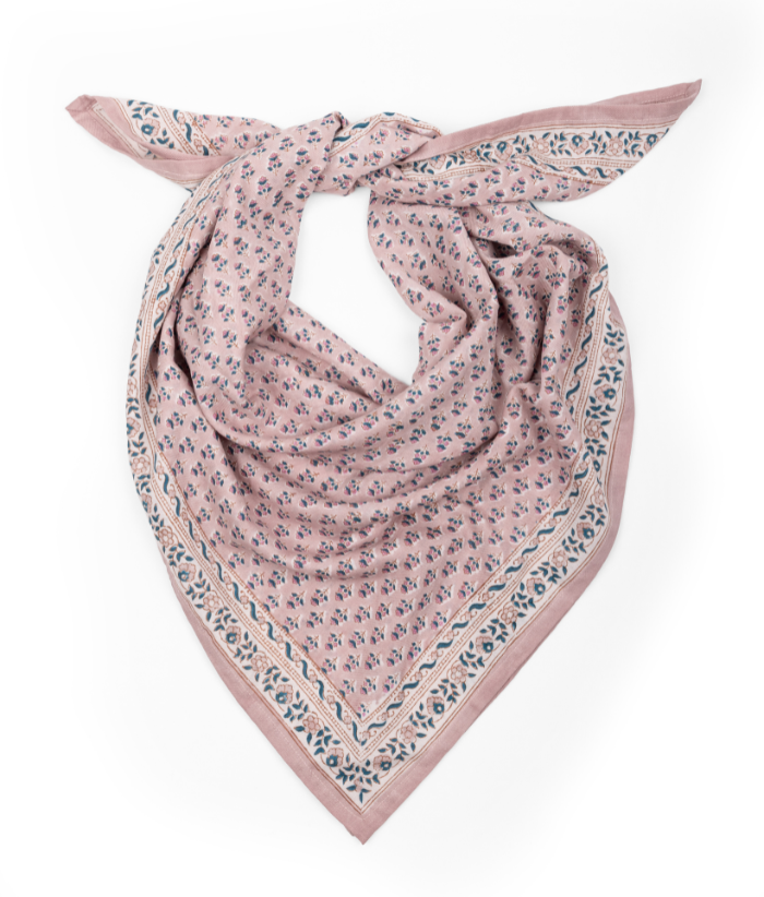 Grand foulard indien - Aarti Lilas