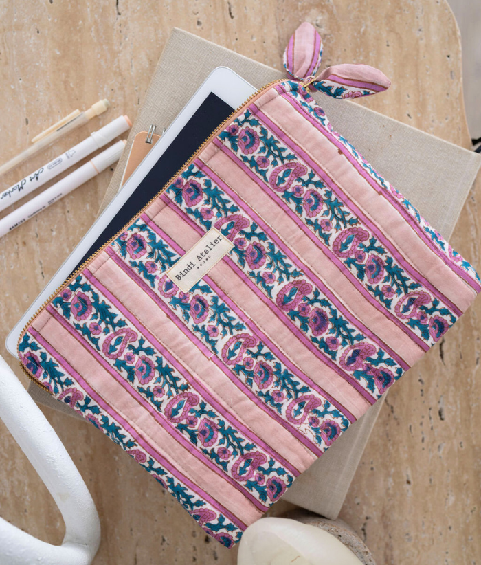 Pochette plate / Ipad - Jaya Lilas