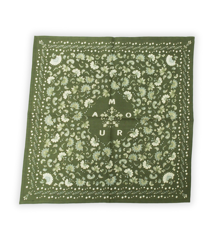 Petit foulard - Amour Khaki