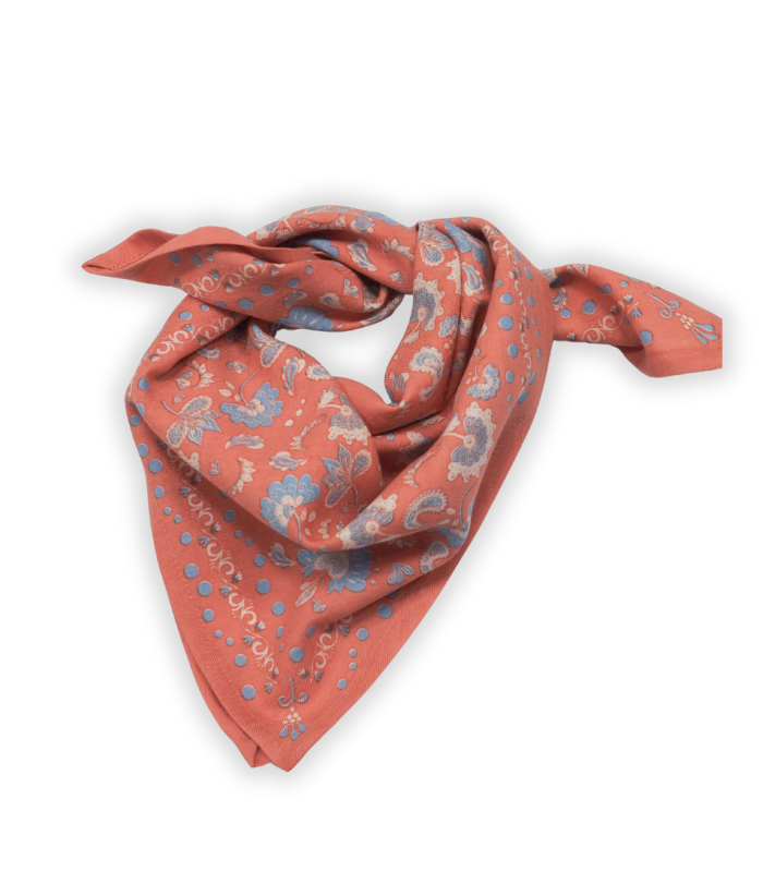 Petit foulard - Amour Corail