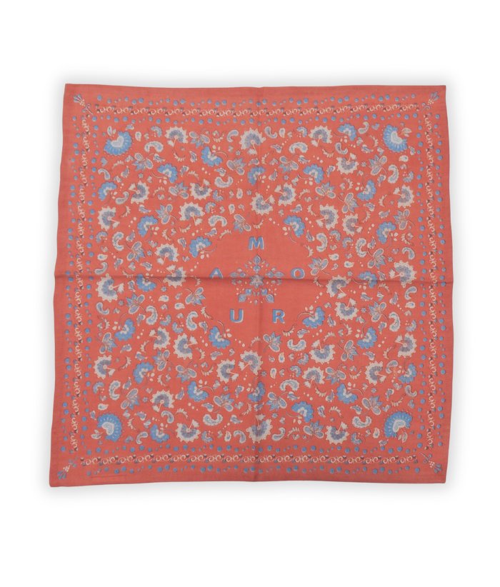 Petit foulard - Amour Corail