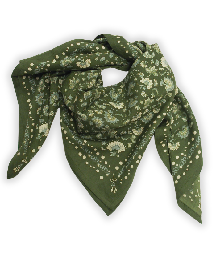 Grand foulard - Amour Khaki