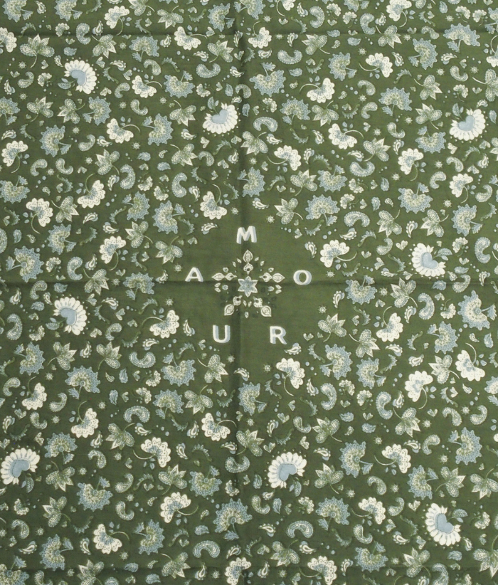 Grand foulard - Amour Khaki