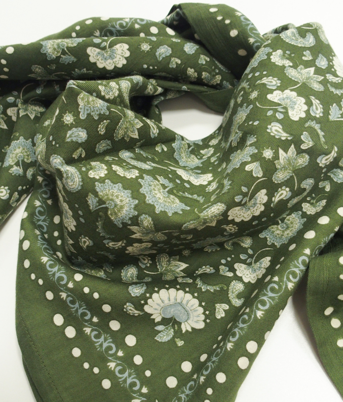 Grand foulard - Amour Khaki