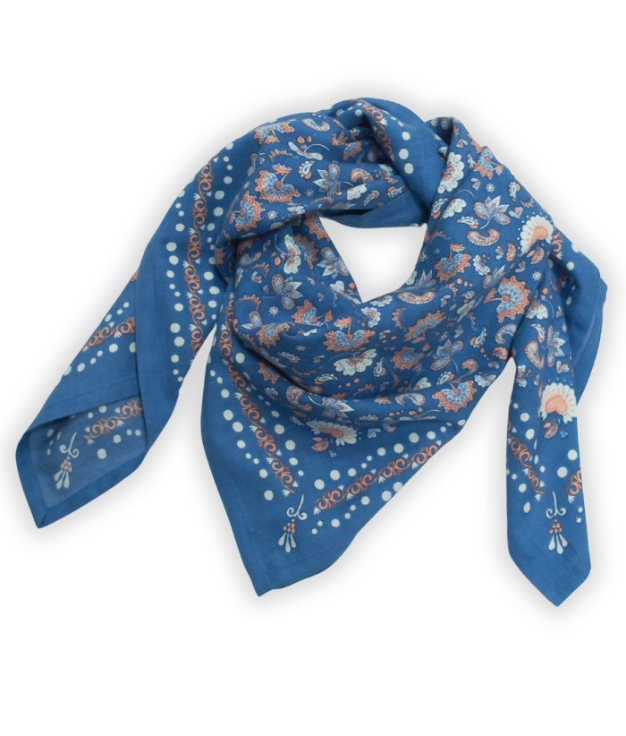 Grand foulard - Amour Ciel