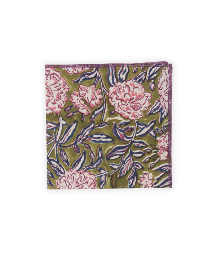 Serviette de table - Bouquet Pistache