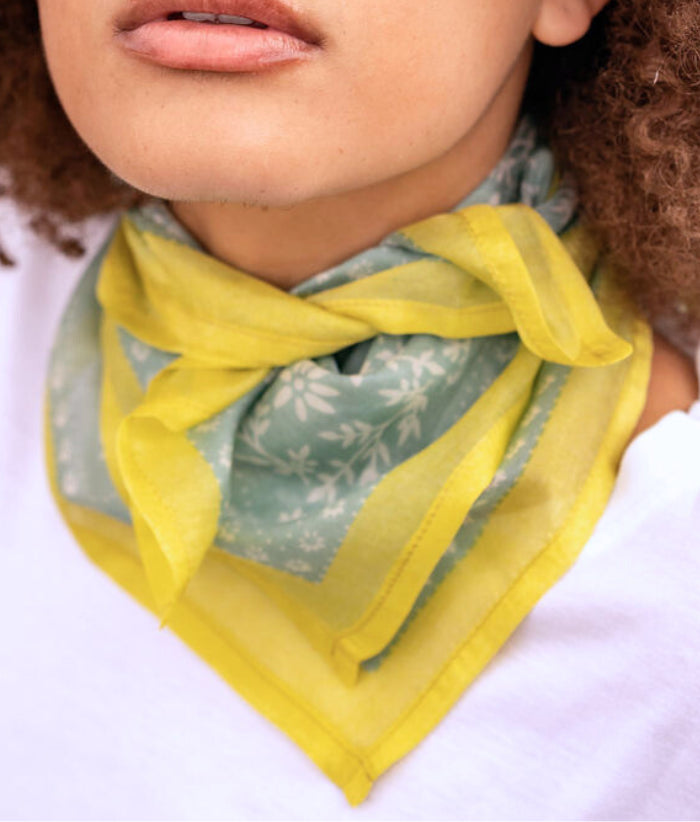 Foulard en soie - Karma Ciel