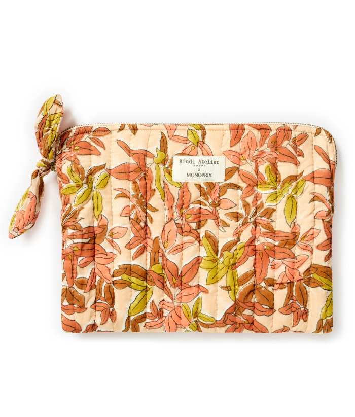 Pochette plate Bahia Nude - Bindi Atelier x Monoprix