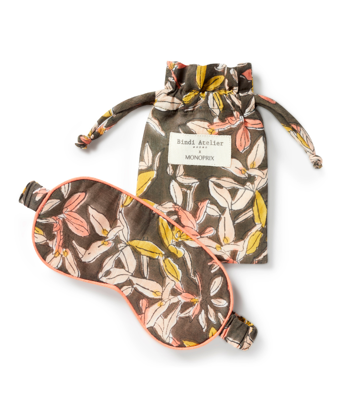 Masque sommeil Bahia Kakhi - Bindi Atelier x Monoprix