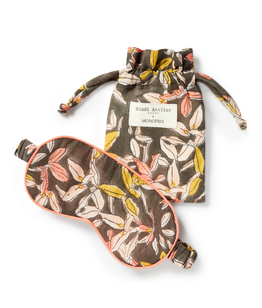 Masque sommeil Bahia Kakhi - Bindi Atelier x Monoprix