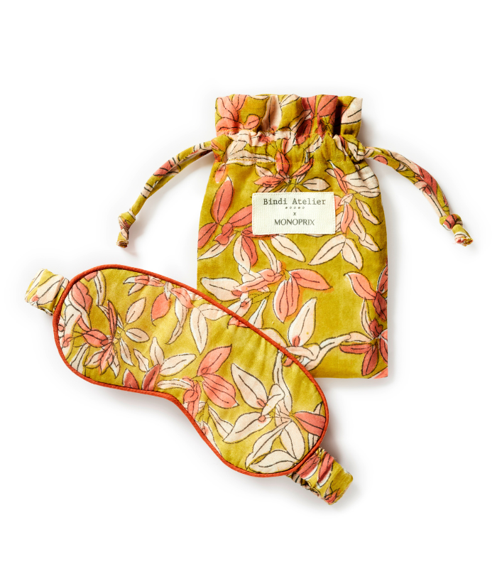 Masque sommeil Bahia Safran - Bindi Atelier x Monoprix