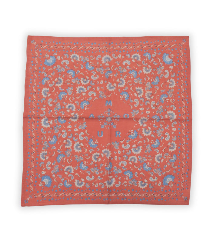 Petit foulard - Amour Corail