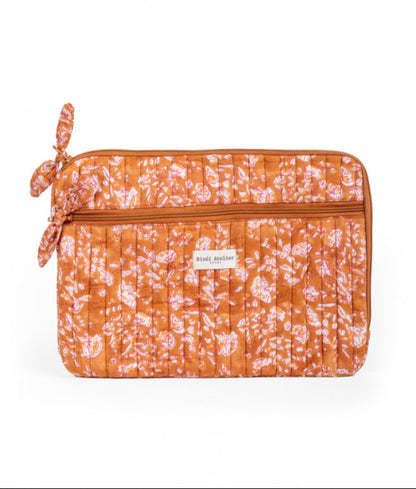 Pochette ordinateur 13 pouces Sarika Caramel