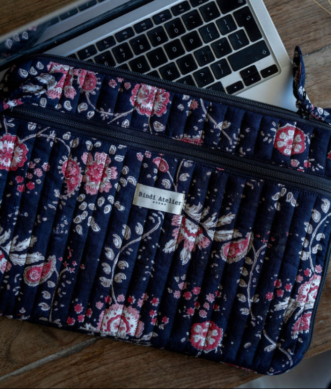 Pochette ordinateur 13 pouces Capri Minuit