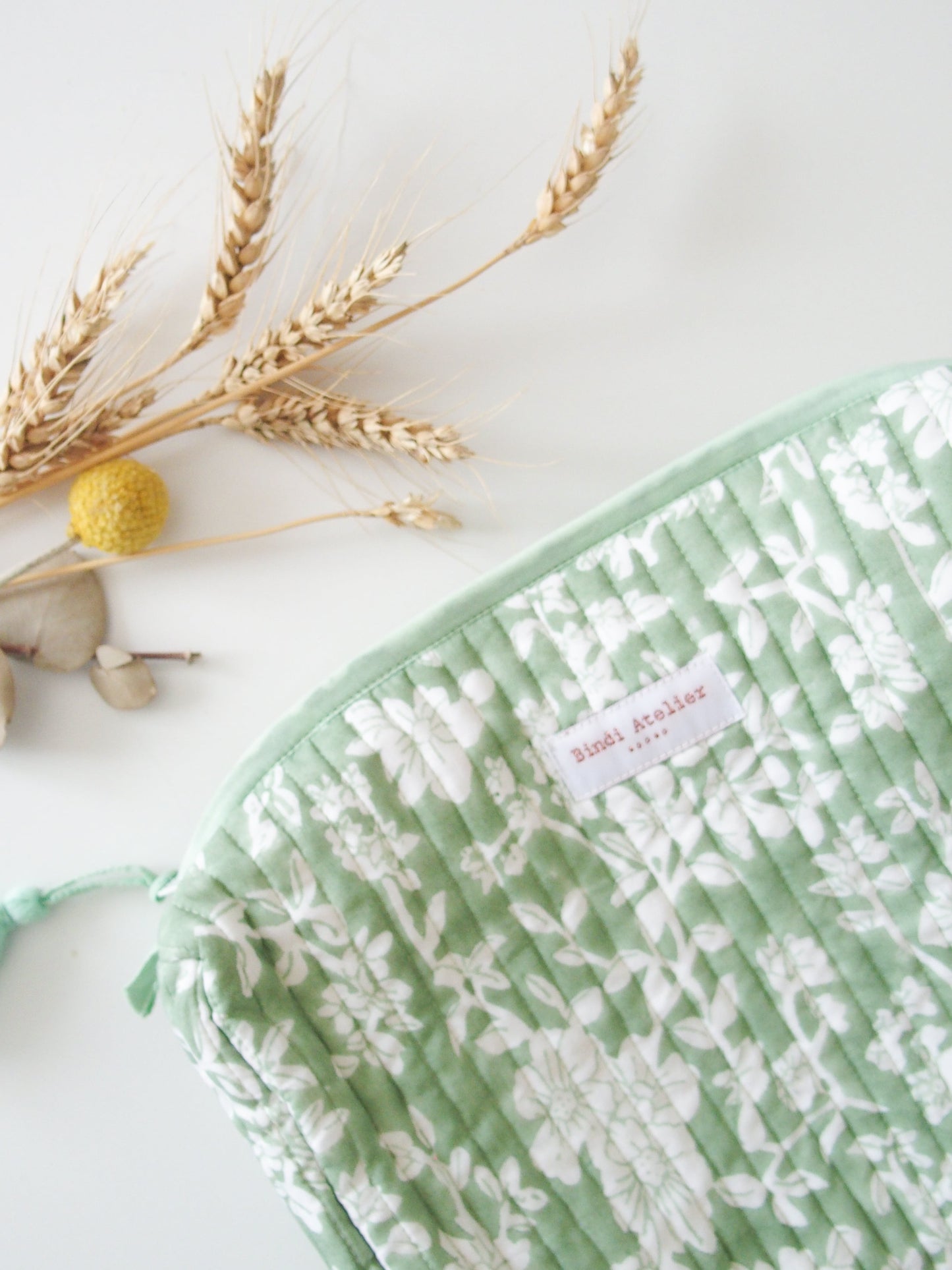 Trousse de toilette Nidhi Pistache