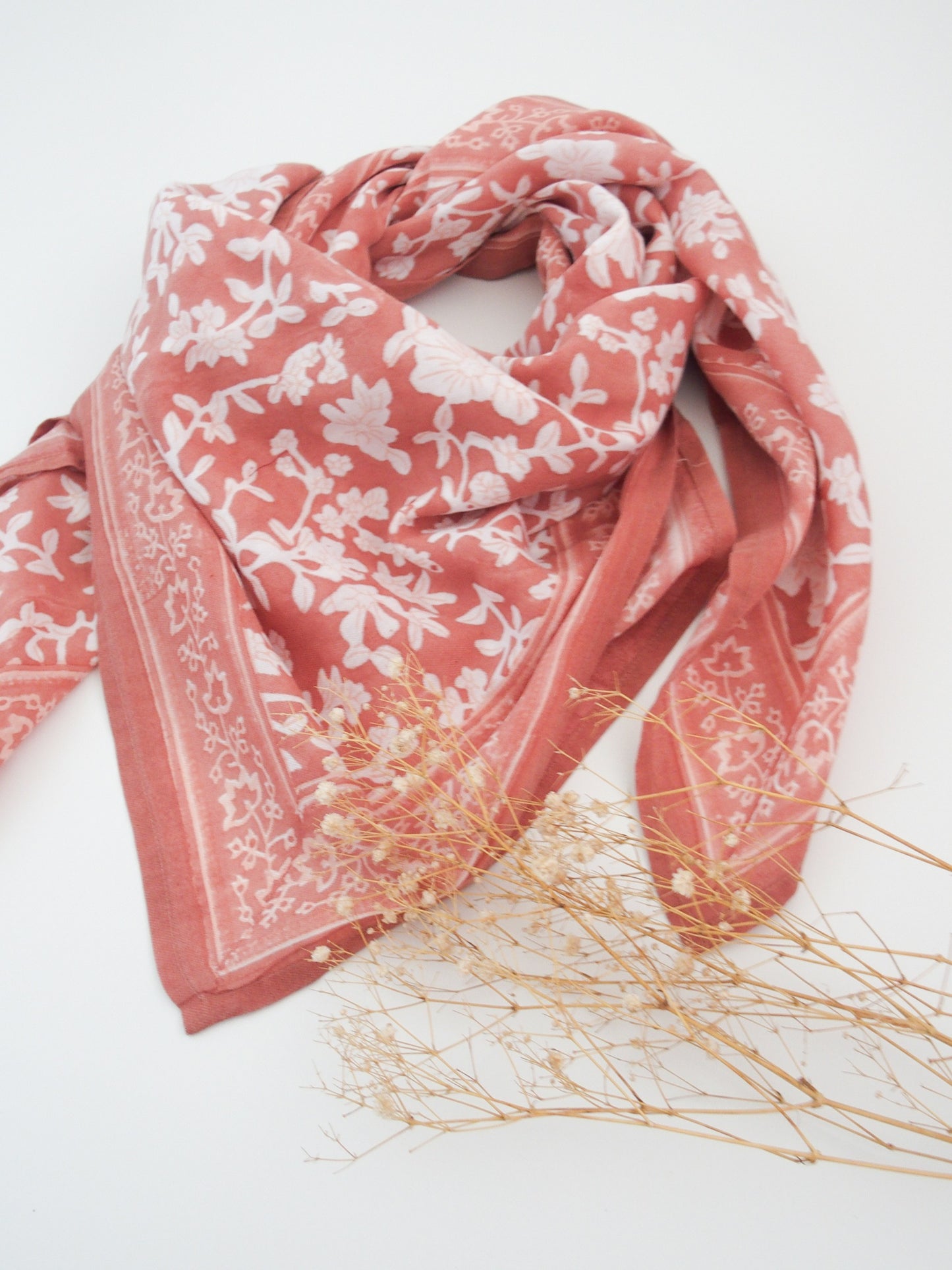 Grand foulard - Nidhi Terracotta