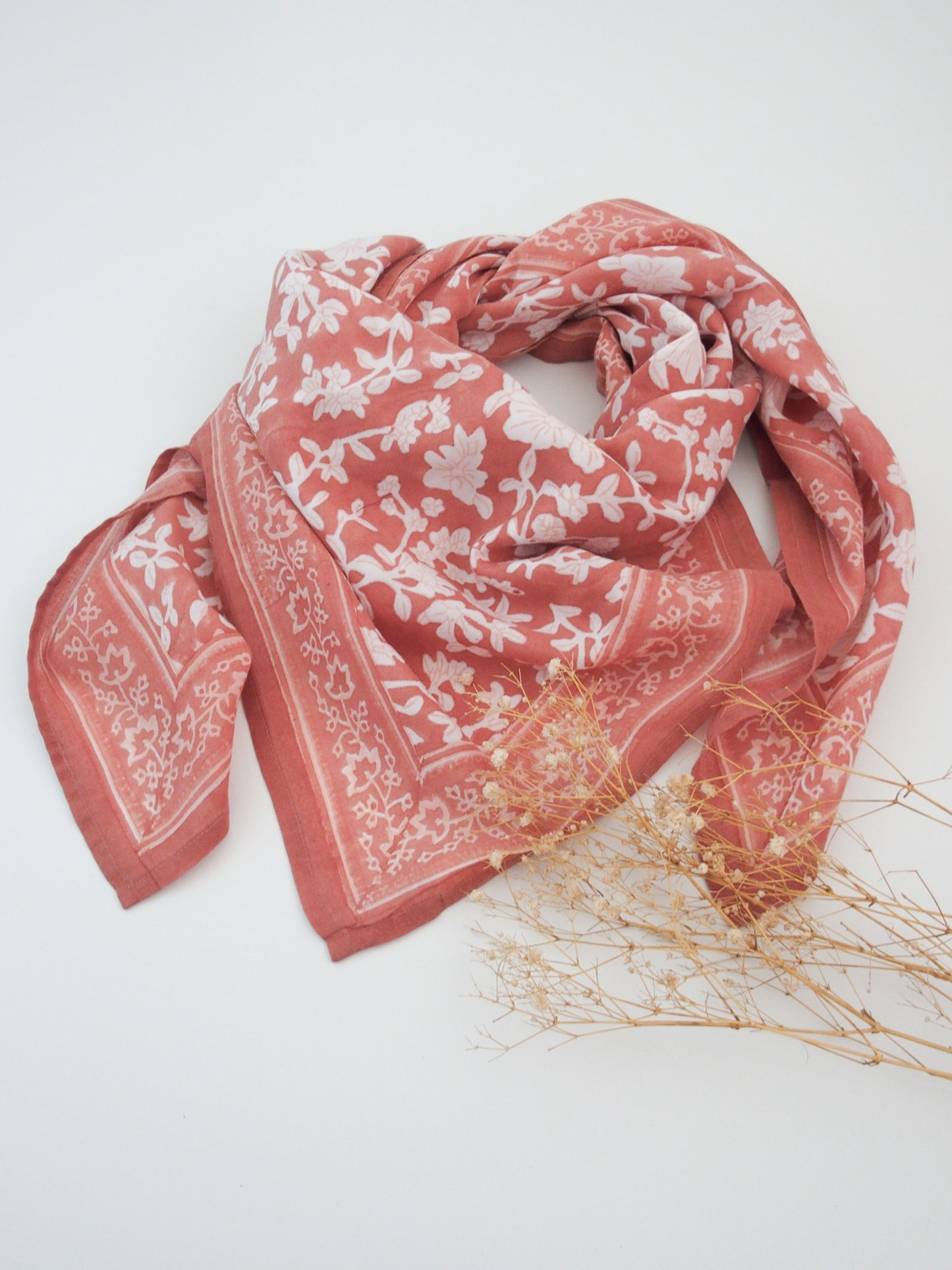 Grand foulard - Nidhi Terracotta