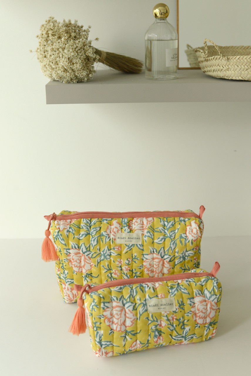 Trousse maquillage - Bouquet Mimosa