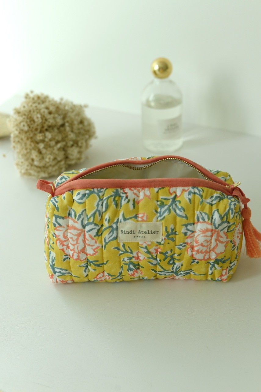 Trousse maquillage - Bouquet Mimosa