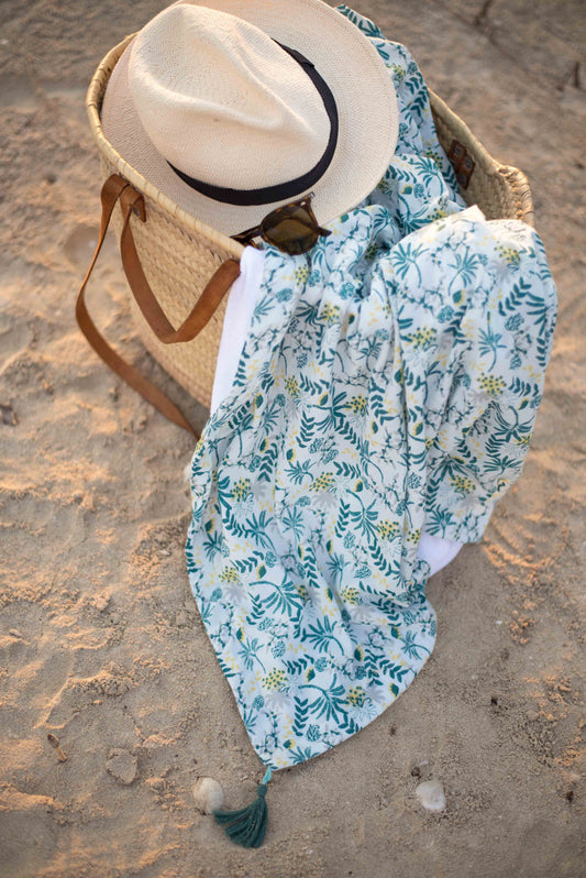 Fouta de plage - Avani Indigo