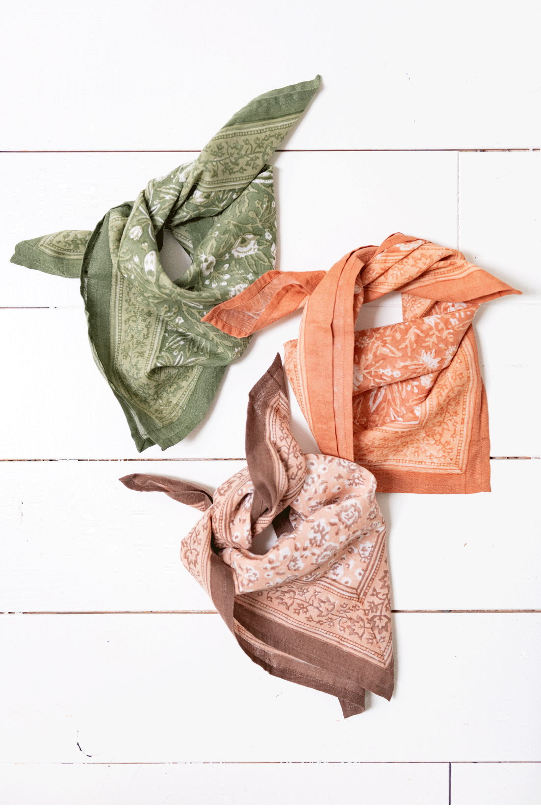 Grand foulard - Hamelia Tilleul