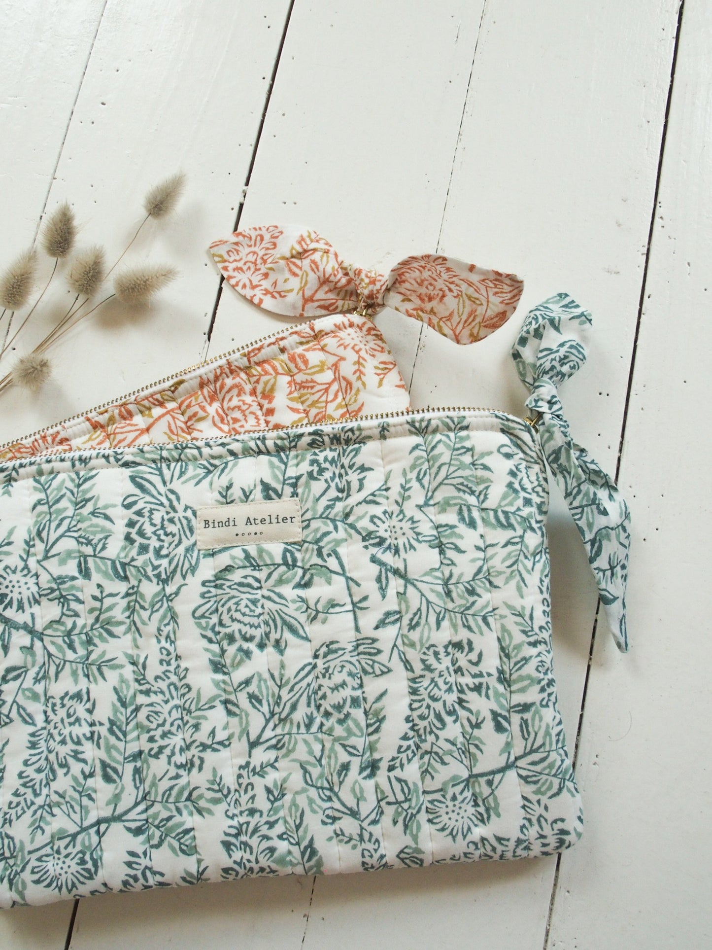 Pochette plate / Ipad - Lilas Lagon