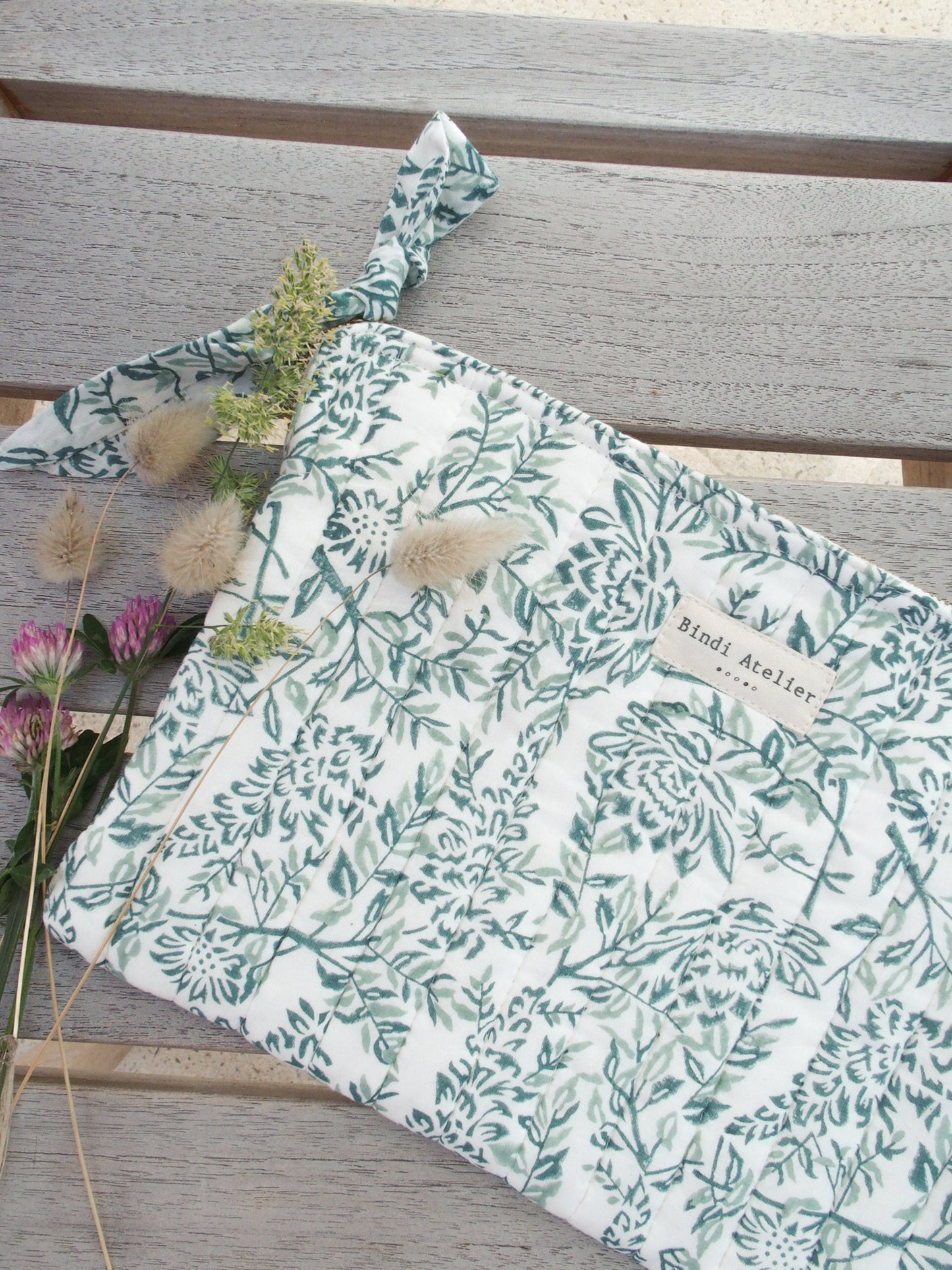 Pochette plate / Ipad - Lilas Lagon