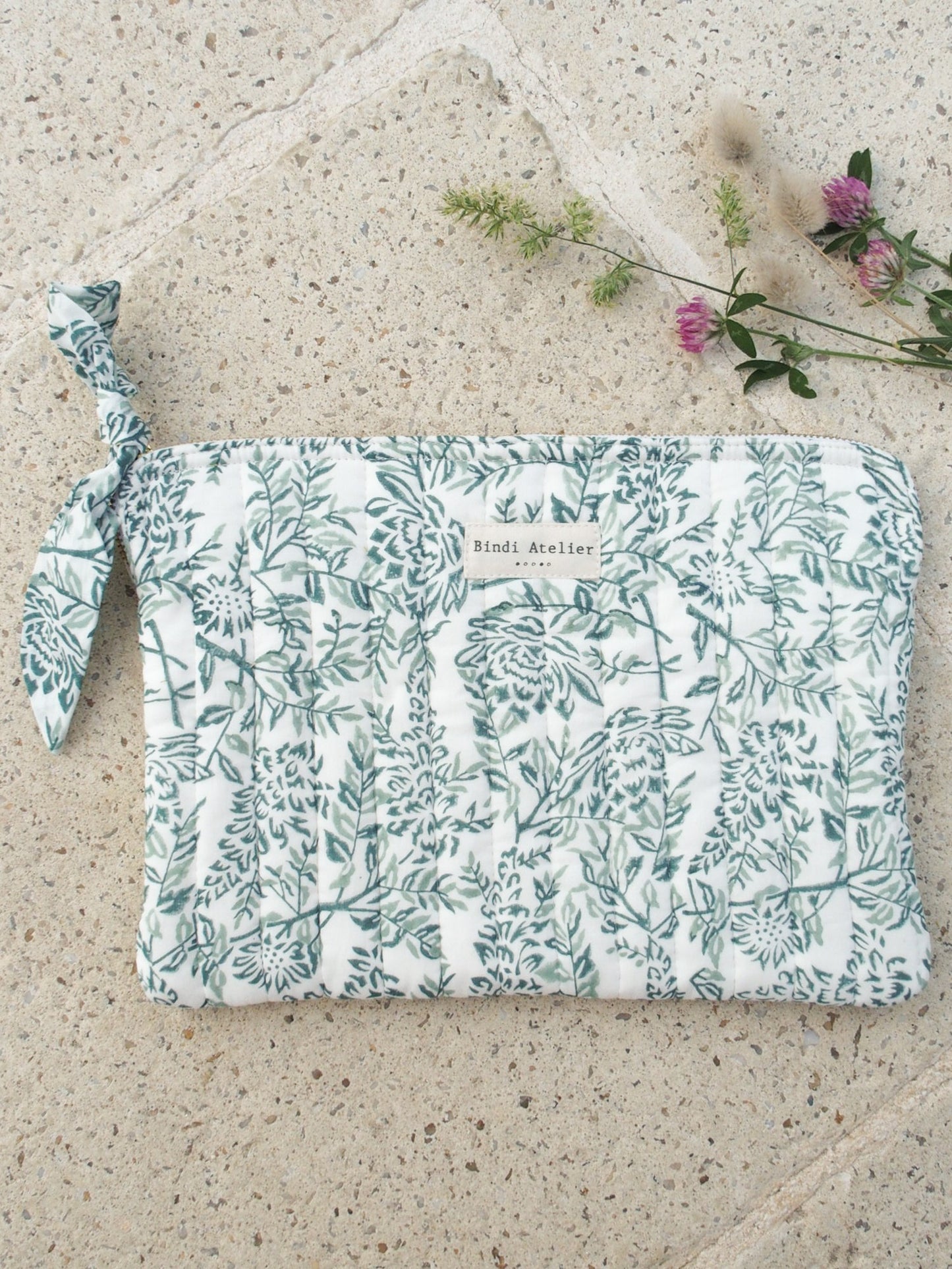 Pochette plate / Ipad - Lilas Lagon